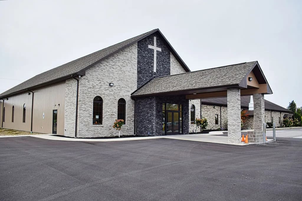 The finished 2025 sanctuary addition at Roseville Independent Chapel